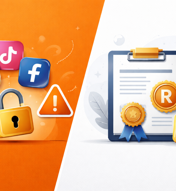 redes sociales no son marca protegida